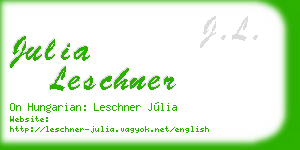 julia leschner business card